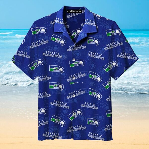 Seattle Seahawks Hawaiian Shirt Beach Summer Outfit