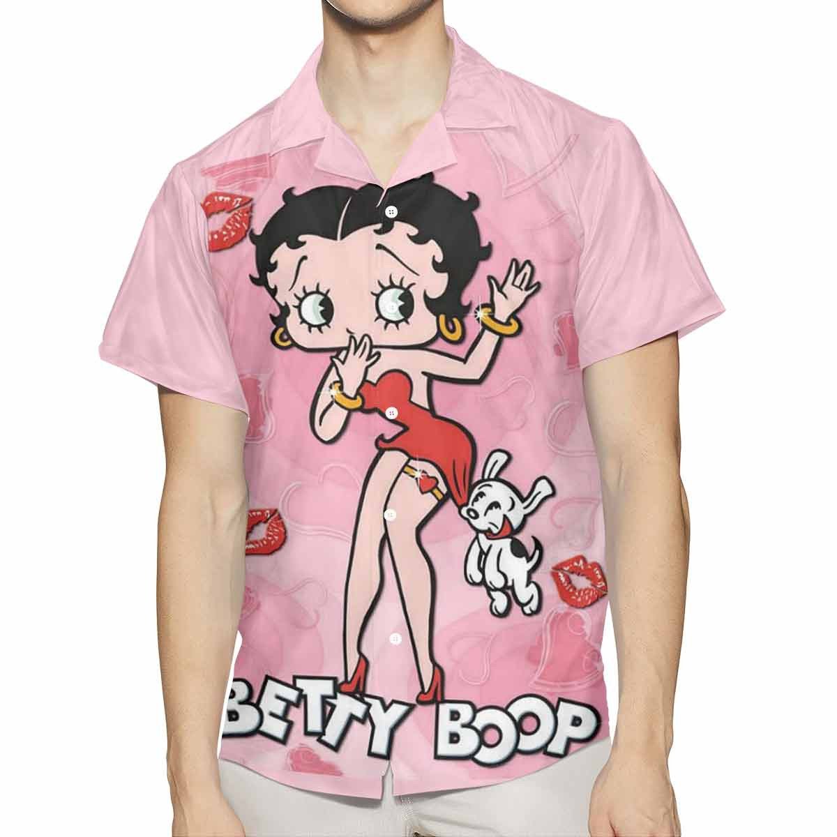 Betty Boop With Her Pudgy Dog 8 Hawaiian Shirt