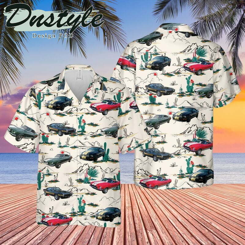 Shelby Mustang Hawaiian Shirt Beach Summer Outfit