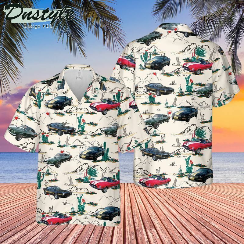 Shelby Mustang Hawaiian Shirt Outfit Beach Summer