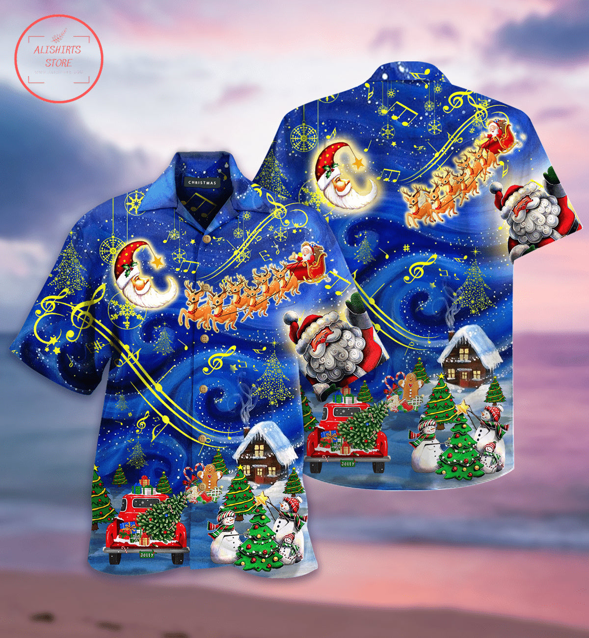 Sky Hawaiian Shirt Beach Outfit Summer