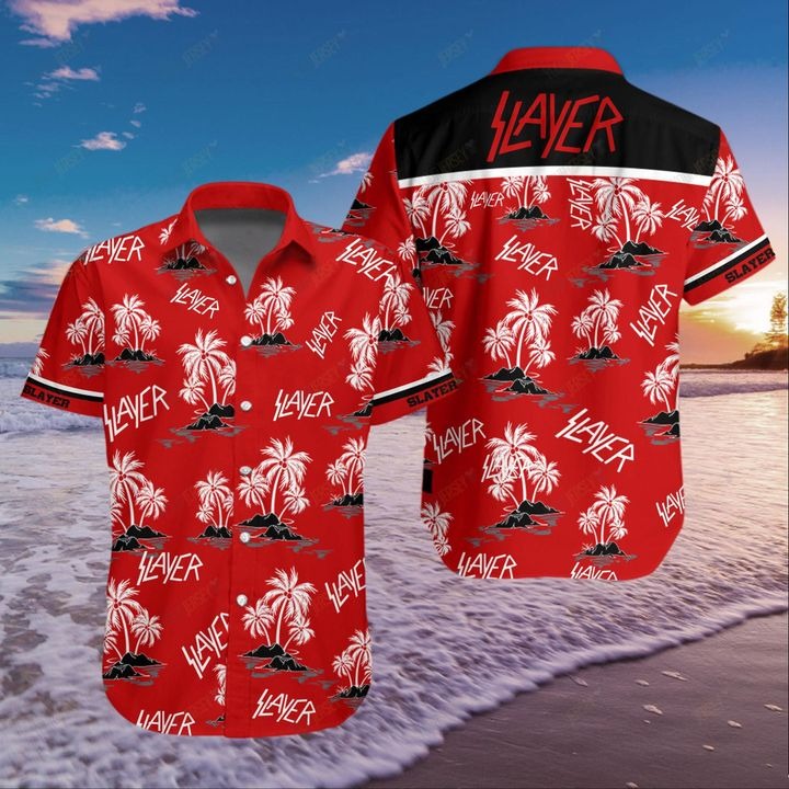 Slayer Coconut Tree Pattern Hawaiian Shirt