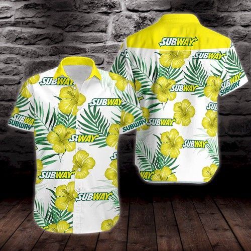 Subway Hawaiian Shirt Beach Outfit Summer