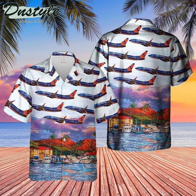 Sun Country Airlines Boeing 7378Q8 Hawaiian Shirt