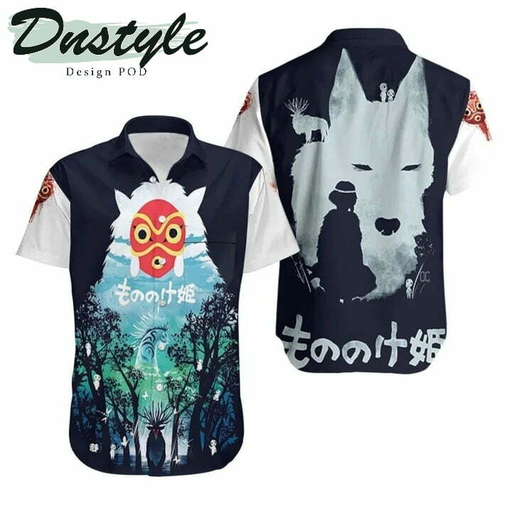 The Soul In The Forest Shishigami Deer God Princess Mononoke Hawaiian Shirt