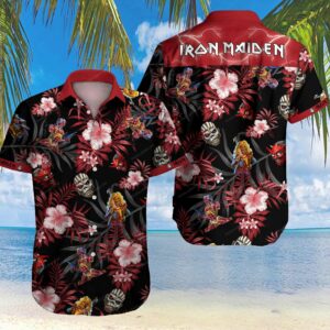 Tlmus Iron Maiden Hawaiian Shirt Summer Beach Outfit