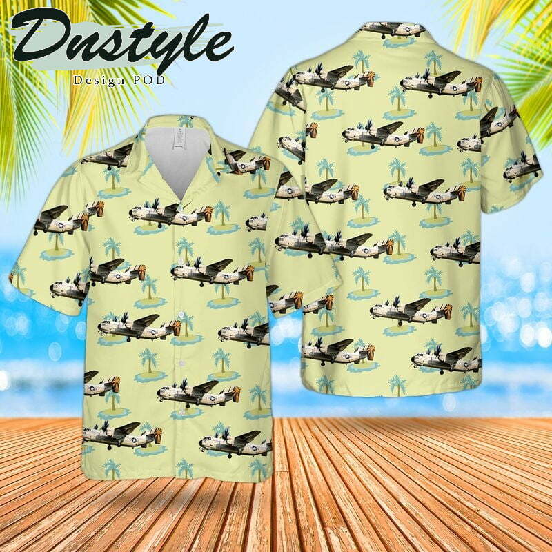 United States Navy Vrc40 Grumman C2 Greyhound Hawaiian Shirt