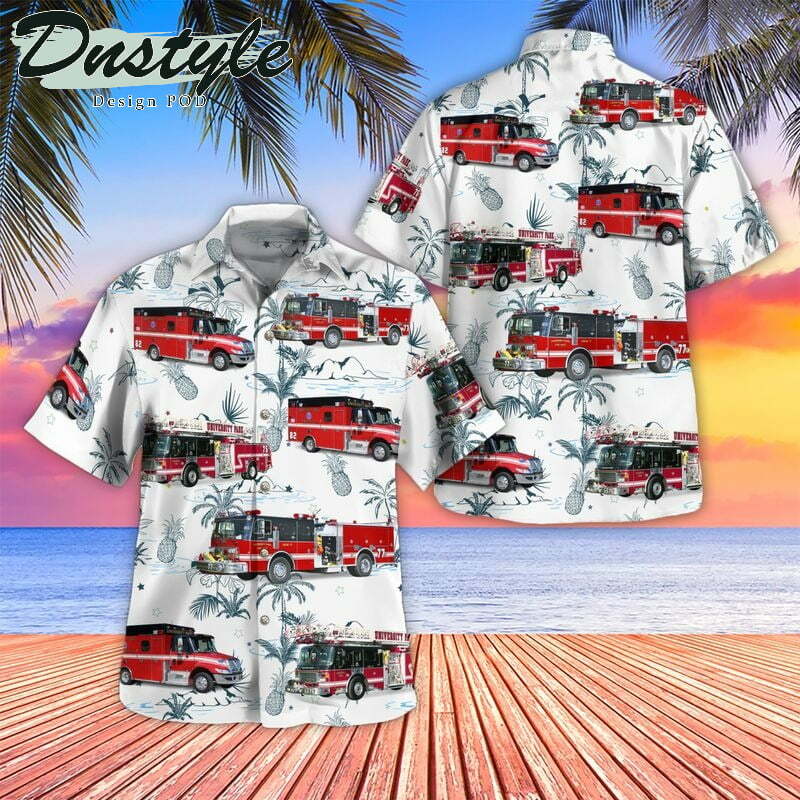 University Park Will County Illinois University Park Fire Department Station 1 Hawaiian Shirt