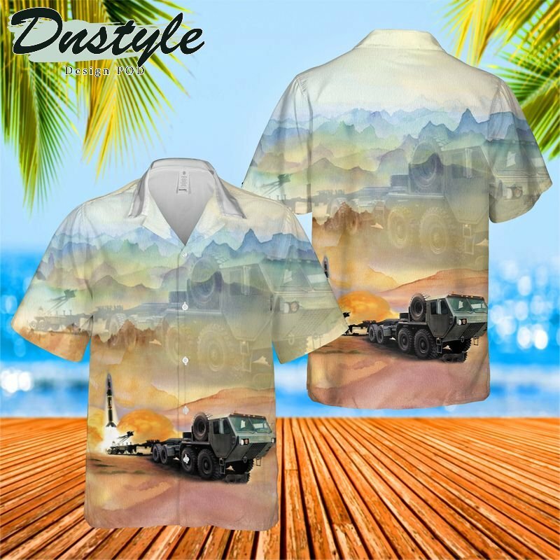 Usa Hemtt M983 Tractor & Pershing Ii Hawaiian Shirt