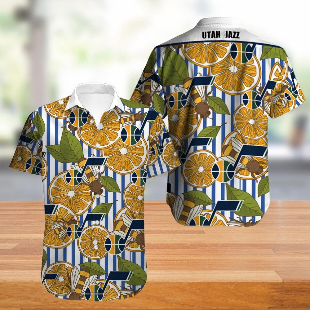 Utah Jazz Hawaiian Shirt Summer Beach Outfit