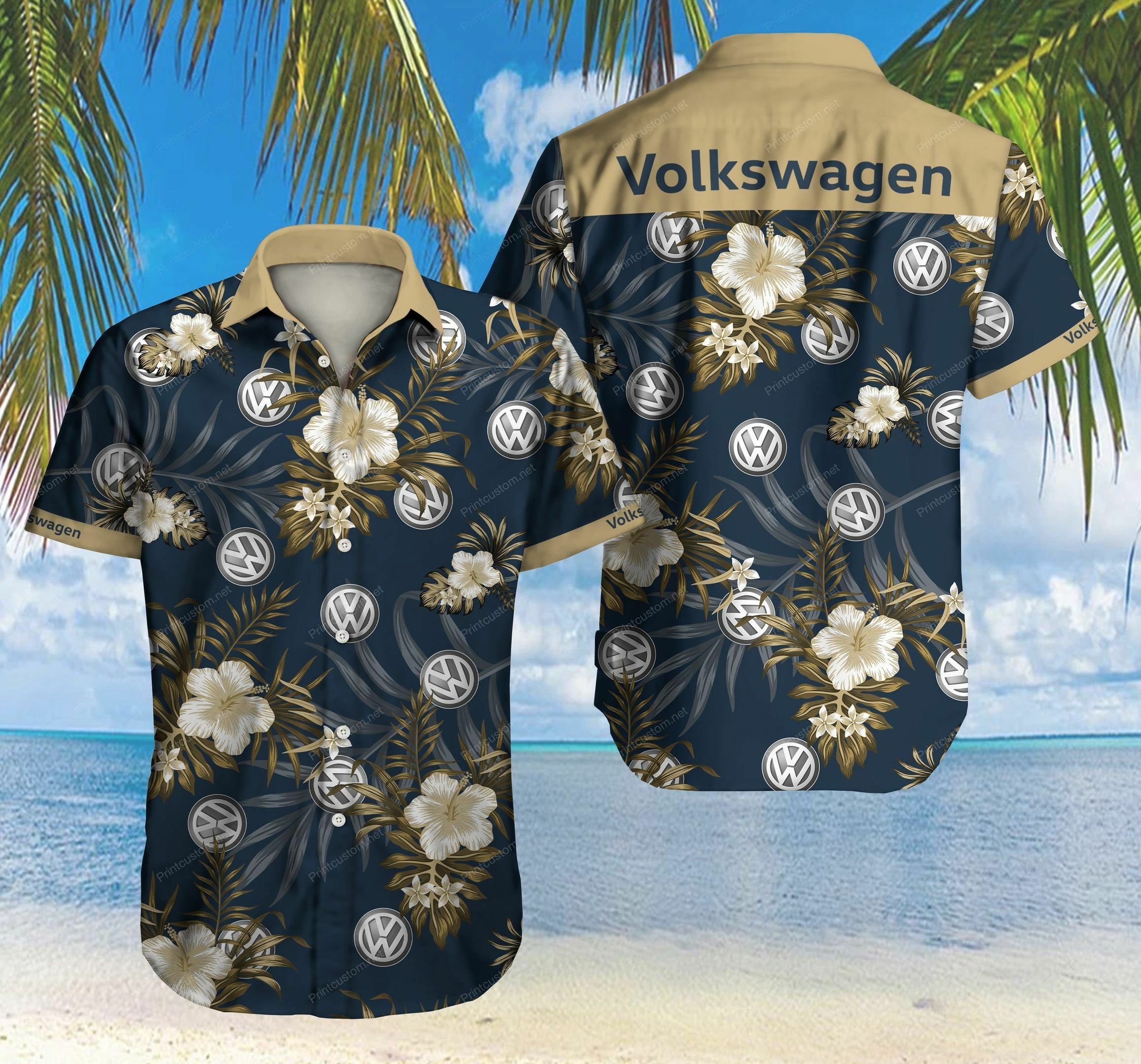 Volkswagen Hawaiian Shirt Outfit Summer Beach