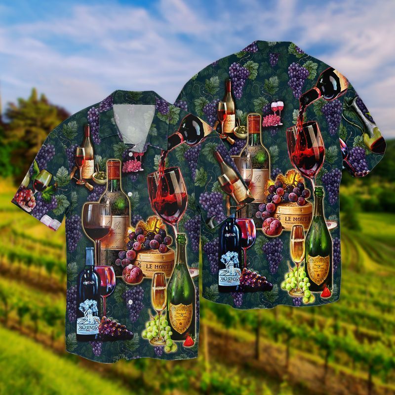 Wine Grapes And Hawaiian Shirt Outfit Summer Beach