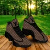 Louis Vuitton LV Brown Retro Air Jordan 13 Sneakers Luxury Shoes Trending Fashion