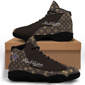 New Louis Vuitton Brown Air Jordan 13 Shoes Luxury Trending Fashion Sneakers