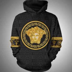 Gianni Versace Gold Black Type 1105 Luxury Hoodie Outfit Fashion Brand