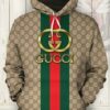 Gucci Brown Stripe Type 1062 Hoodie Outfit Luxury Fashion Brand