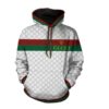 Gucci Stripe White Type 980 Hoodie Fashion Brand Outfit Luxury