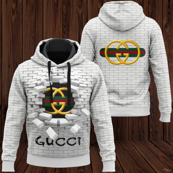 Gucci White Type 933 Hoodie Outfit Luxury Fashion Brand