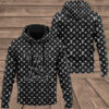 Louis Vuitton Black Lv Type 916 Hoodie Fashion Brand Luxury Outfit