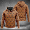 Louis Vuitton Brown Lv Type 889 Luxury Hoodie Outfit Fashion Brand