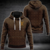 Louis Vuitton Brown Lv Type 887 Luxury Hoodie Fashion Brand Outfit