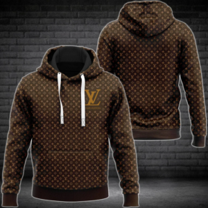 Louis Vuitton Brown Lv Type 887 Luxury Hoodie Fashion Brand Outfit