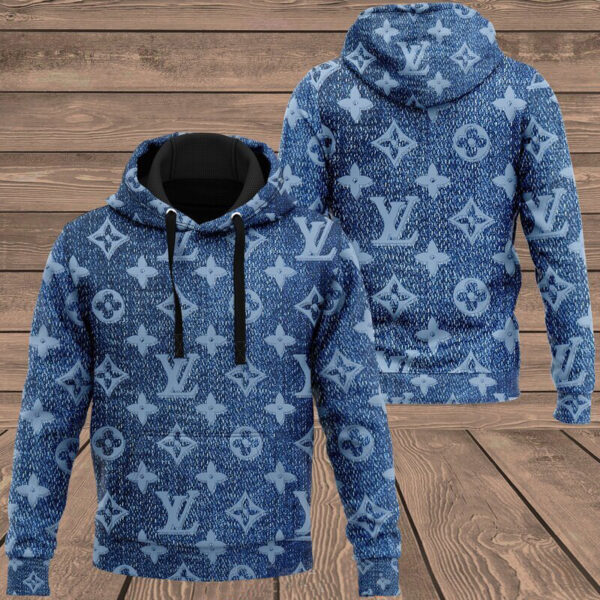 Louis Vuitton Denim Lv Type 882 Hoodie Fashion Brand Luxury Outfit