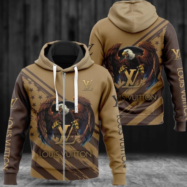 Louis Vuitton Eagle Lv Type 880 Hoodie Fashion Brand Luxury Outfit