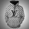 Louis Vuitton Grey Lv Type 874 Hoodie Outfit Fashion Brand Luxury