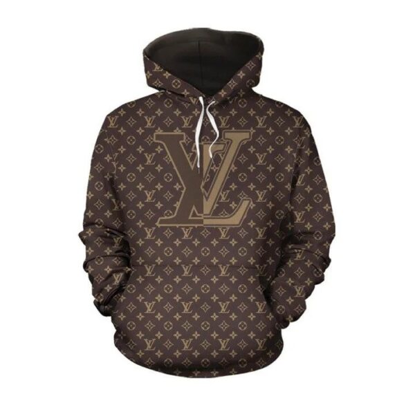 Louis Vuitton Monogram Brown Lv Type 868 Luxury Hoodie Fashion Brand Outfit