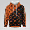 Louis Vuitton Orange Lv Type 862 Hoodie Fashion Brand Luxury Outfit