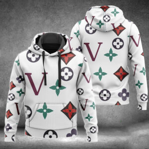 Louis Vuitton White Lv Type 832 Hoodie Fashion Brand Outfit Luxury