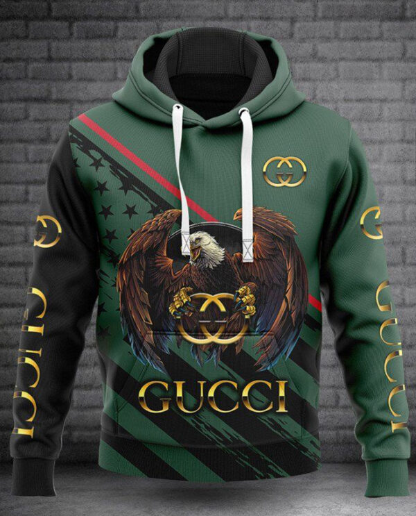 Gucci Eagle And Wo Type 747 Hoodie Outfit Luxury Fashion Brand