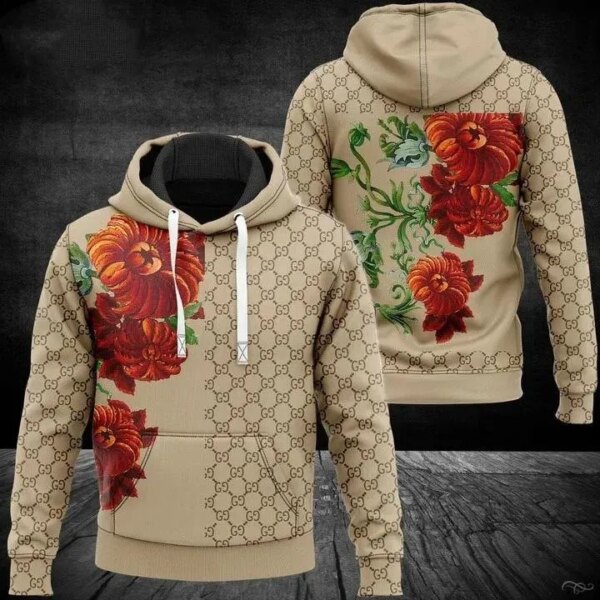 Gucci Flower Type 744 Hoodie Fashion Brand Luxury Outfit
