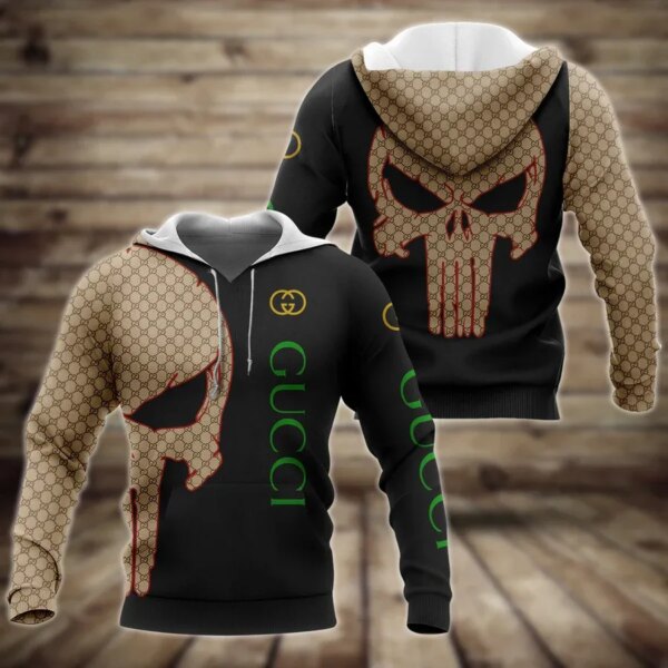 Gucci Skull Type 675 Hoodie Outfit Fashion Brand Luxury