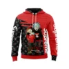 Louis Vuitton Supreme Rick And Morty Red Black Type 585 Hoodie Outfit Fashion Brand Luxury