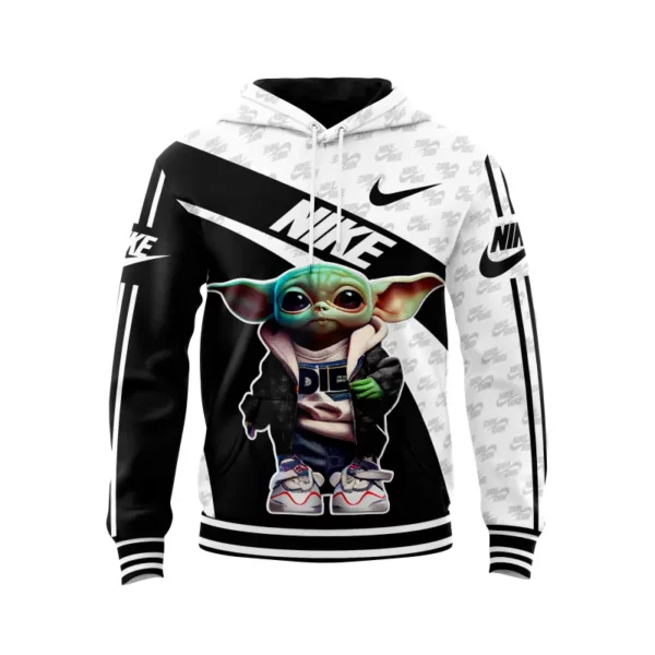 Nike Yoda Grey Black White Type 551 Hoodie Fashion Brand Outfit Luxury