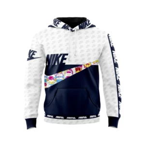 Nike Cartoon Cn Navy White Type 549 Hoodie Outfit Luxury Fashion Brand