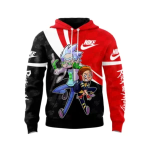 Nike Rick And Morty Red Black Type 546 Hoodie Outfit Luxury Fashion Brand