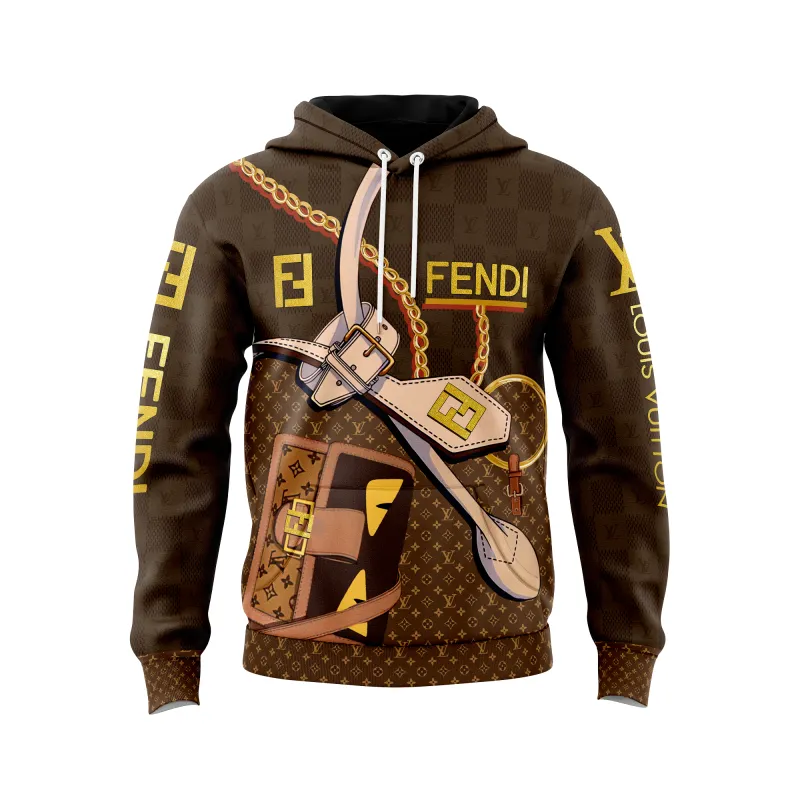 Louis Vuitton Fendi Type 504 Hoodie Outfit Luxury Fashion Brand