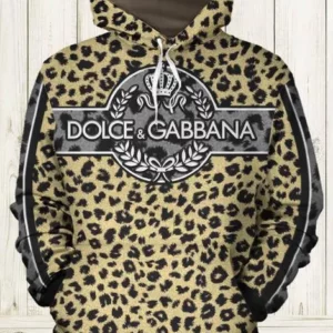 Dolce & Gabbana Leopard Type 464 Hoodie Fashion Brand Outfit Luxury