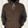 Louis Vuitton Brown Type 450 Luxury Hoodie Fashion Brand Outfit