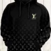 Louis Vuitton Grey Black Type 445 Hoodie Outfit Fashion Brand Luxury