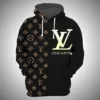 Louis Vuitton Yellow Black Type 443 Hoodie Outfit Luxury Fashion Brand