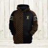 Louis Vuitton Brown Black Type 442 Luxury Hoodie Outfit Fashion Brand