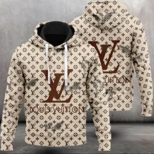 Louis Vuitton Wheat Type 421 Luxury Hoodie Fashion Brand Outfit