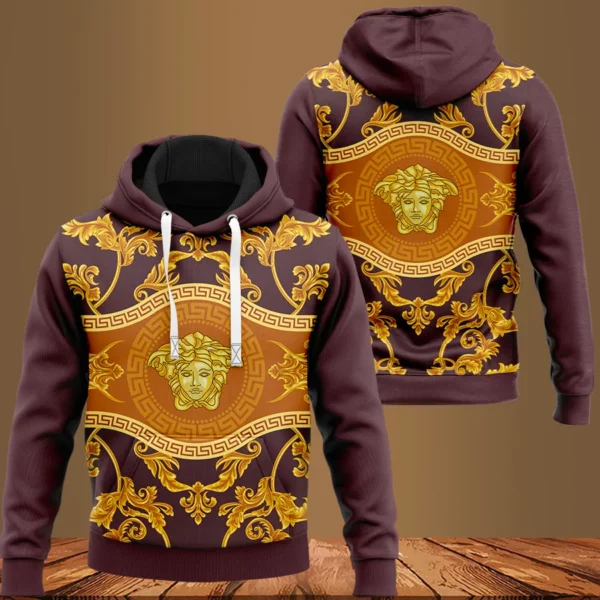 Versace Golden Type 415 Luxury Hoodie Outfit Fashion Brand