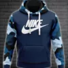 Nike Navy Camou Type 392 Hoodie Outfit Luxury Fashion Brand