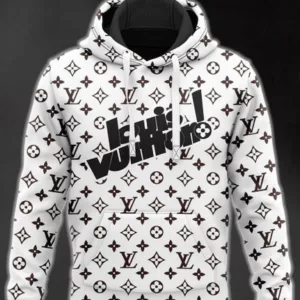 Louis Vuitton White Type 391 Luxury Hoodie Fashion Brand Outfit