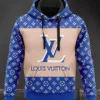 Louis Vuitton Blue Lv Type 367 Hoodie Outfit Luxury Fashion Brand